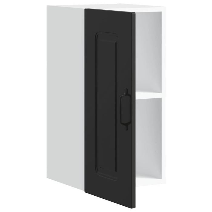 Kitchen Wall Cabinet Kalmar Black Engineered Wood Nptptn