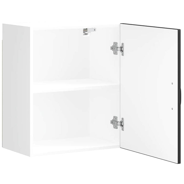 Kitchen Wall Cabinet Kalmar Black Engineered Wood Nptppk