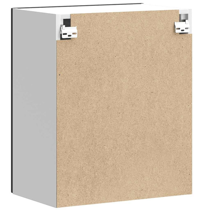 Kitchen Wall Cabinet Kalmar Black Engineered Wood Nptppk