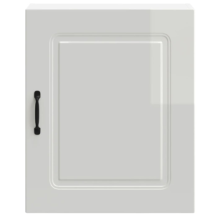 Kitchen Wall Cabinet Kalmar Glossy Look White Engineered Wood Nptplo