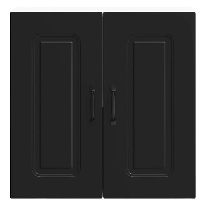 Kitchen Wall Cabinet Kalmar Black Engineered Wood Nptpin