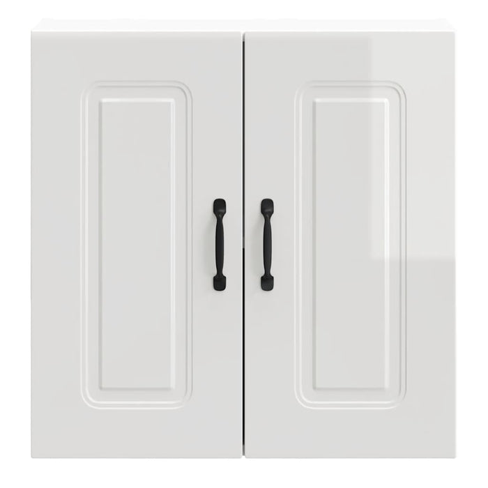 Kitchen Wall Cabinet Kalmar Glossy Look White Engineered Wood Nptpik