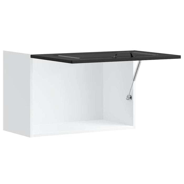 Kitchen Wall Cabinet Kalmar Black Engineered Wood Nptpkn