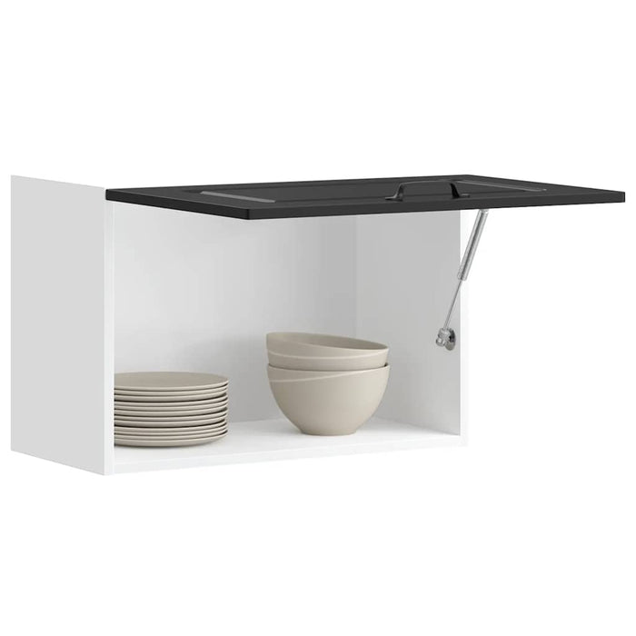 Kitchen Wall Cabinet Kalmar Black Engineered Wood Nptpkn