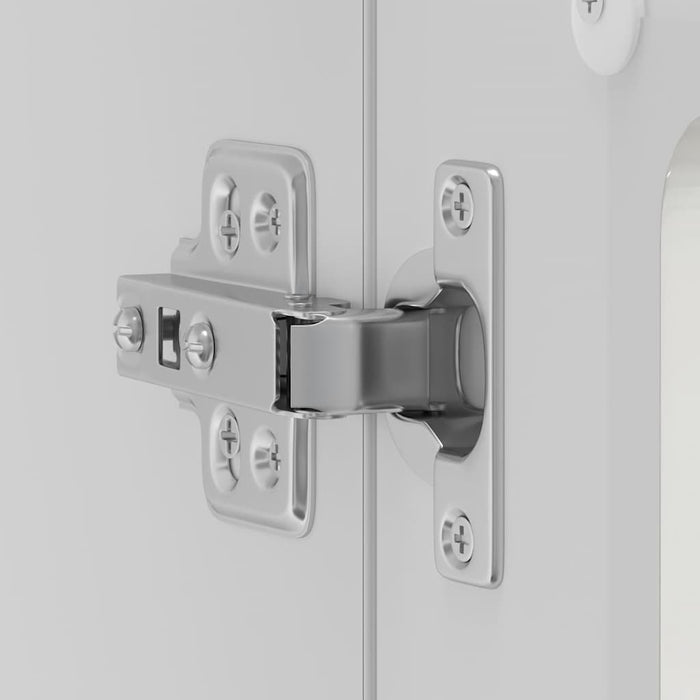 Kitchen Wall Cabinet With Glass Door Kalmar Glossy Look White Engineered Wood Nptlbk