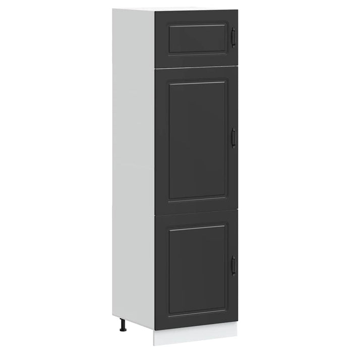 Kitchen Cupboard Kalmar Black Engineered Wood Nptlxn