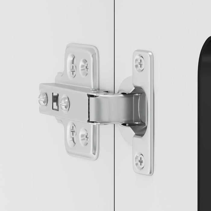 Kitchen Wall Cabinet With Glass Door Kalmar Black Engineered Wood Nptlln