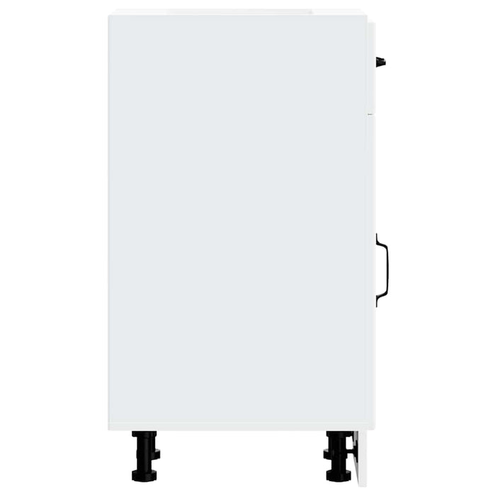 Kitchen Base Cabinet Lucca White Engineered Wood Nptlki