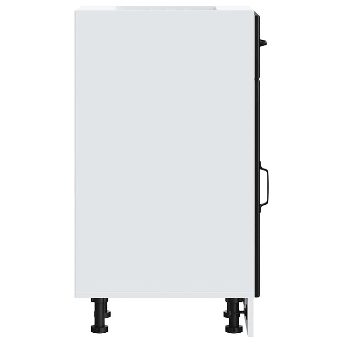 Kitchen Base Cabinet Lucca Black Engineered Wood Nptlkn