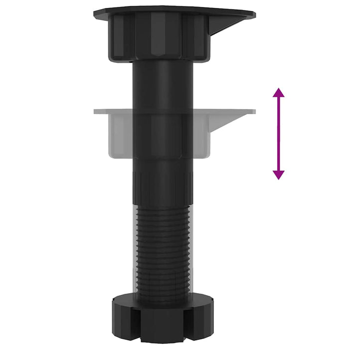 Kitchen Base Cabinet Lucca Black Engineered Wood Nptlkn