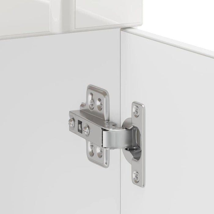 Kitchen Base Cabinet Lucca Glossy Look White Engineered Wood Nptlkk