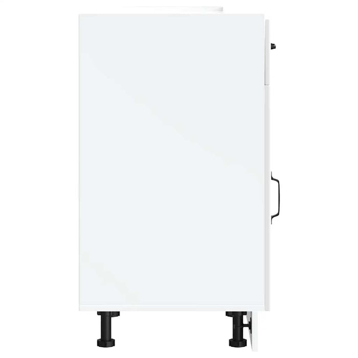 Kitchen Base Cabinet Lucca White Engineered Wood Nptioi