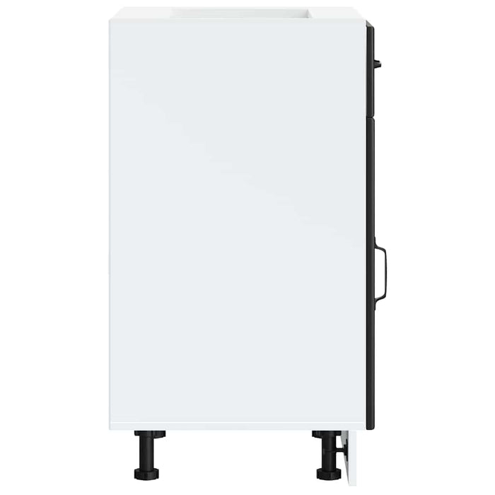 Kitchen Base Cabinet Lucca Black Engineered Wood Nption