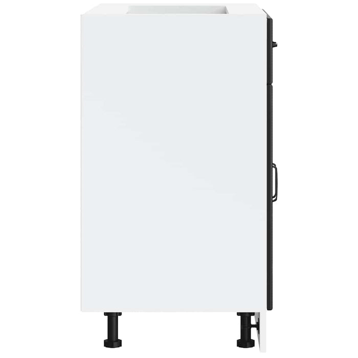 Kitchen Base Cabinet Lucca Black Engineered Wood Nptixn