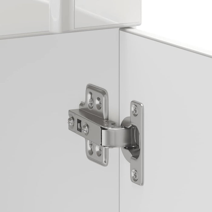 Kitchen Base Cabinet Lucca Glossy Look White Engineered Wood Nptixk