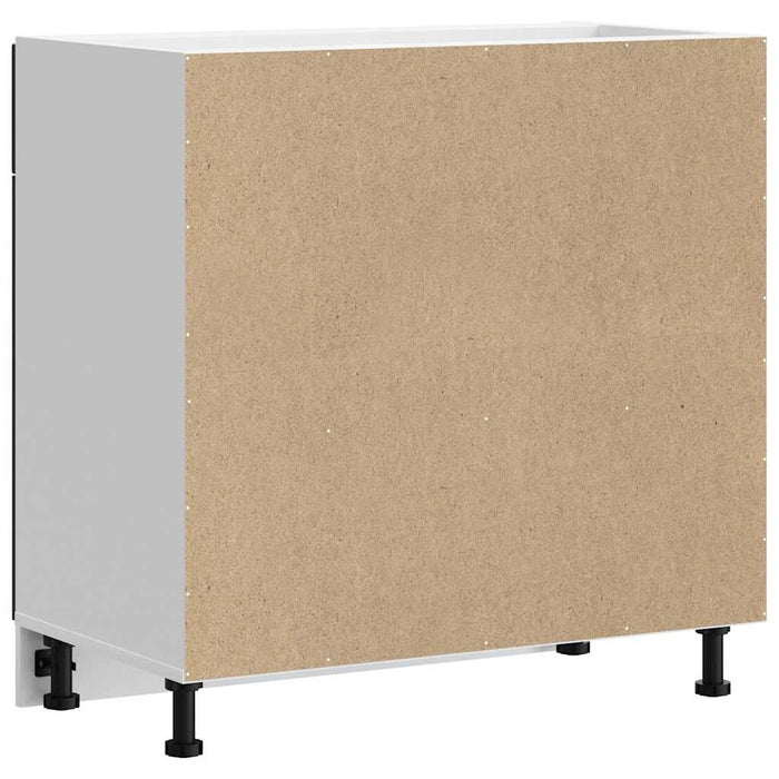 Kitchen Base Cabinet Lucca Black Engineered Wood Nptitn