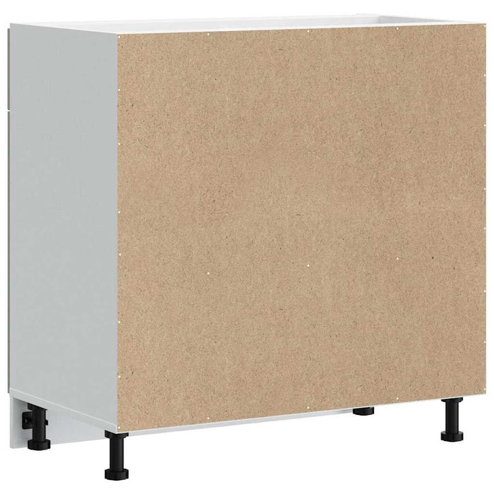 Kitchen Base Cabinet Lucca Glossy Look White Engineered Wood Nptitk