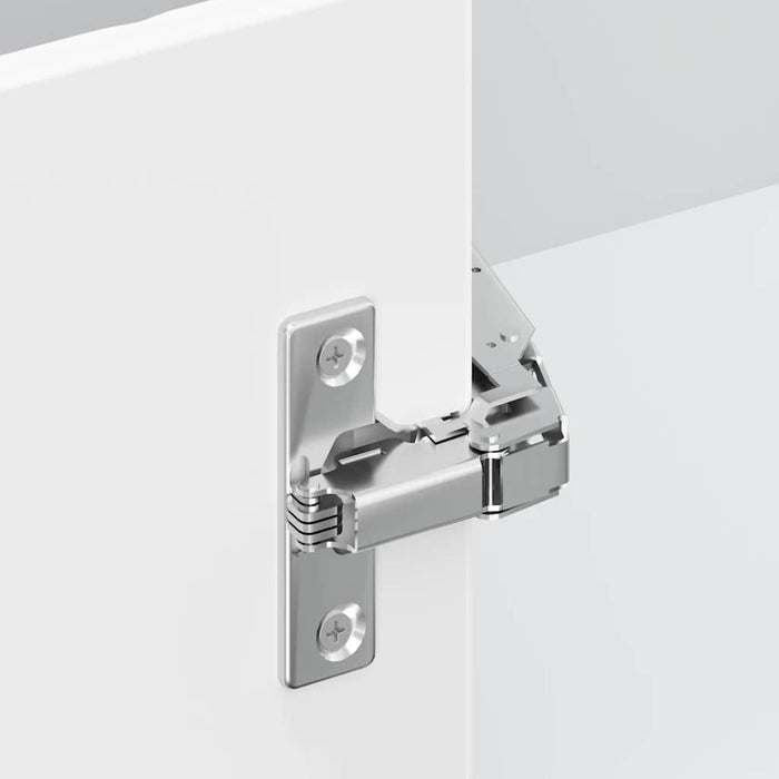 Kitchen Corner Base Cabinet Lucca Glossy Look White Engineered Wood Nptiak