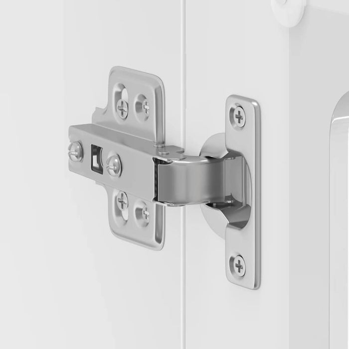 Kitchen Wall Cabinet With Glass Door Lucca Glossy Look White Nptilk