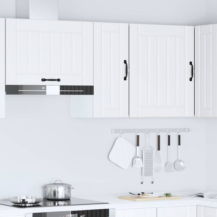 Kitchen Wall Cabinet Lucca White Engineered Wood Nptiii