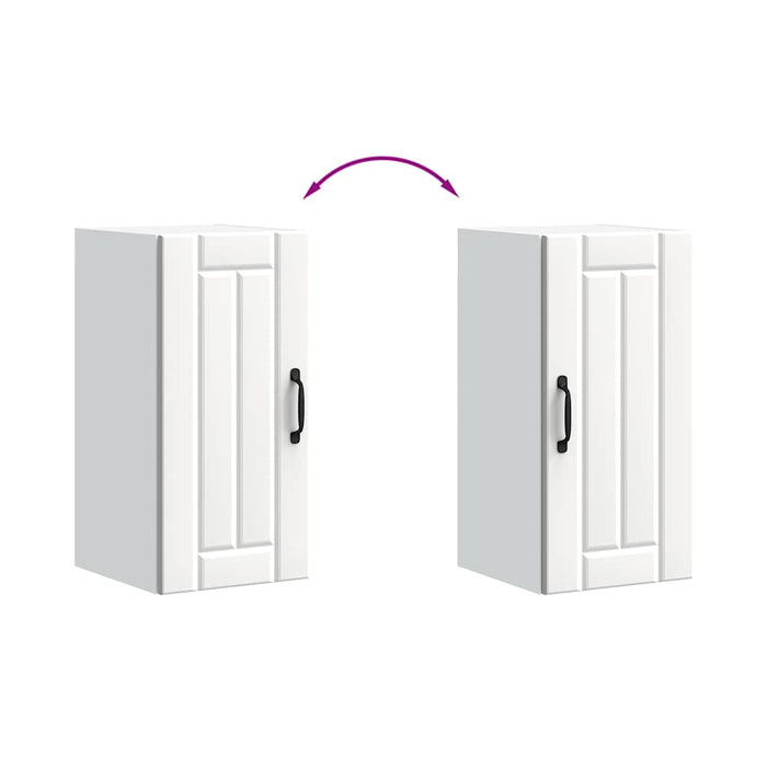 Kitchen Wall Cabinet Lucca White Engineered Wood Nptiii