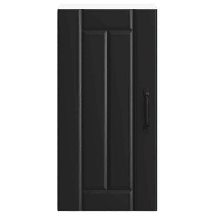 Kitchen Wall Cabinet Lucca Black Engineered Wood Nptiin