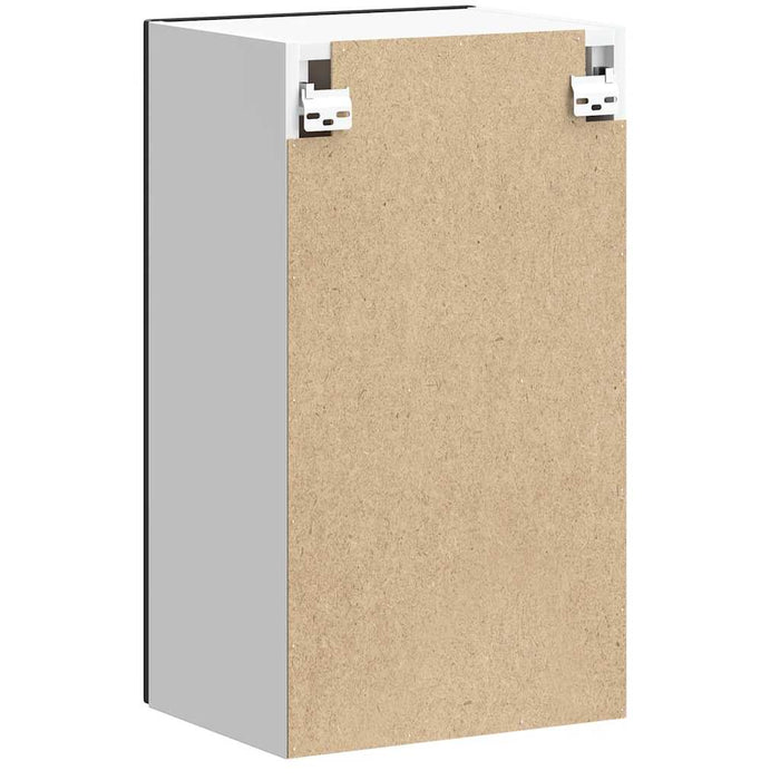 Kitchen Wall Cabinet Lucca Black Engineered Wood Nptiin