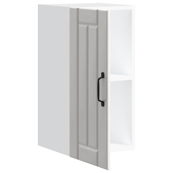 Kitchen Wall Cabinet Lucca Glossy Look White Engineered Wood Nptiik