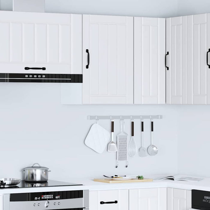 Kitchen Wall Cabinet Lucca White Engineered Wood Nptini