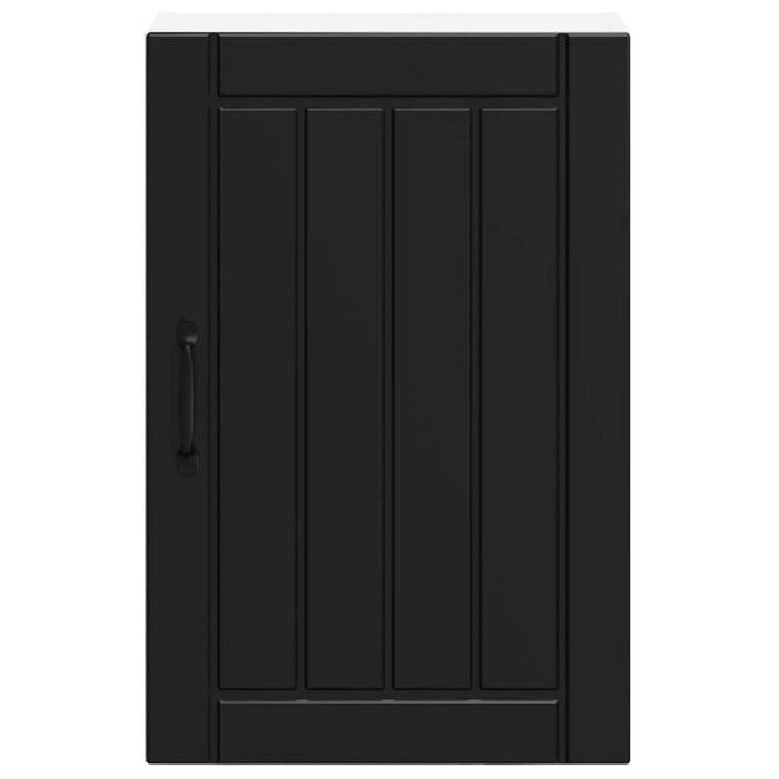 Kitchen Wall Cabinet Lucca Black Engineered Wood Nptinn