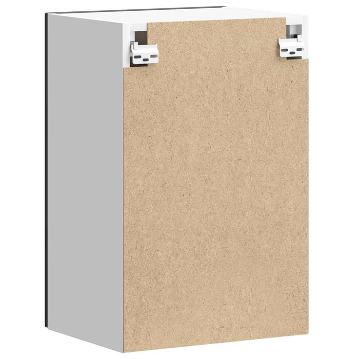 Kitchen Wall Cabinet Lucca Black Engineered Wood Nptinn