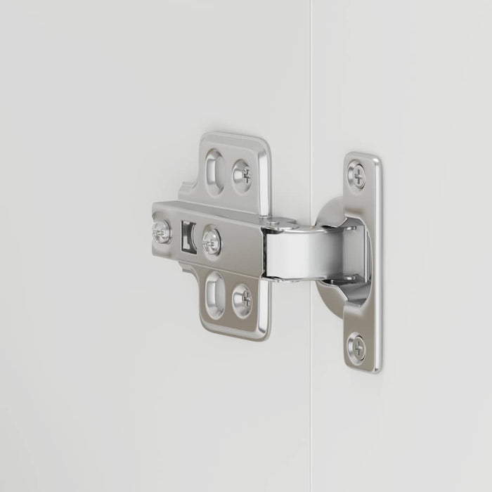 Kitchen Wall Cabinet Lucca Glossy Look White Engineered Wood Nptink