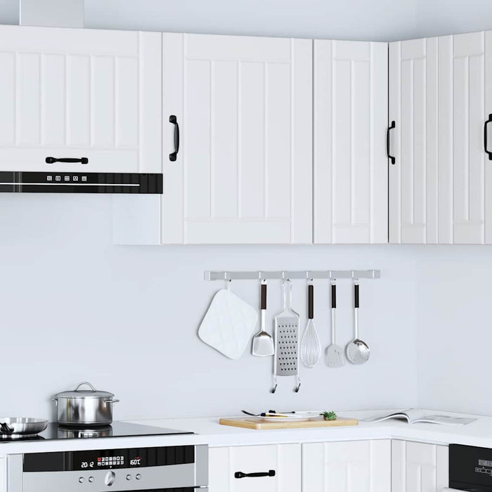Kitchen Wall Cabinet Lucca White Engineered Wood Nptiki