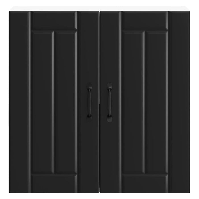 Kitchen Wall Cabinet Lucca Black Engineered Wood Nptnon