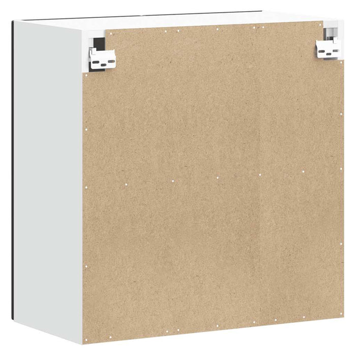 Kitchen Wall Cabinet Lucca Black Engineered Wood Nptnon