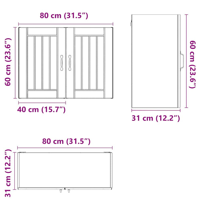 Kitchen Wall Cabinet Lucca Glossy Look White Engineered Wood Nptnxk