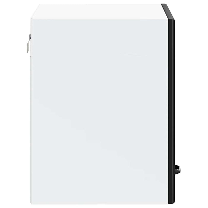 Kitchen Wall Cabinet Lucca Black Engineered Wood Nptntn