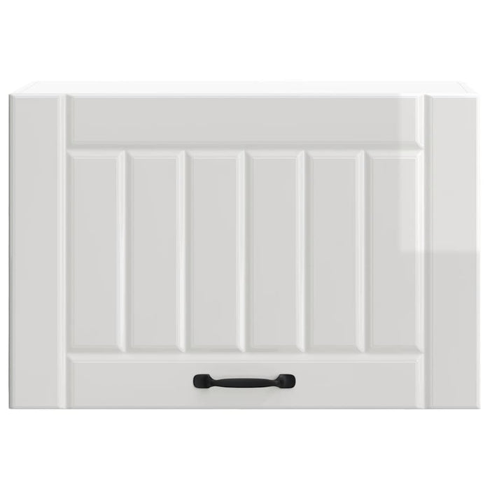 Kitchen Wall Cabinet Lucca Glossy Look White Engineered Wood Nptntk