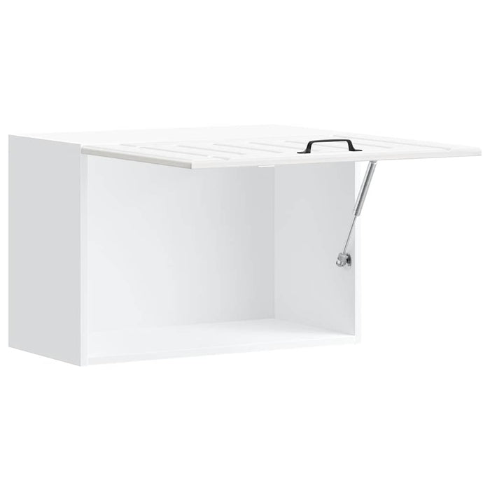 Kitchen Wall Cabinet Lucca Glossy Look White Engineered Wood Nptntk