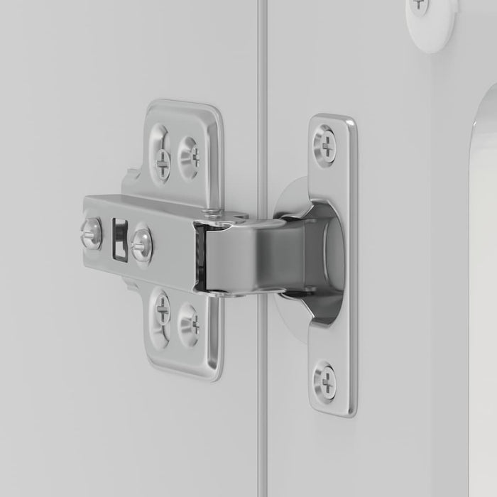 Kitchen Wall Cabinet With Glass Door Lucca Glossy Look White Engineered Wood Nptnak