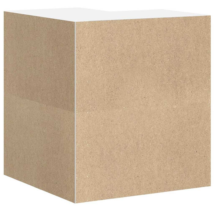 Kitchen Wall Corner Cabinet Lucca Glossy Look White Engineered Wood Nptnpk