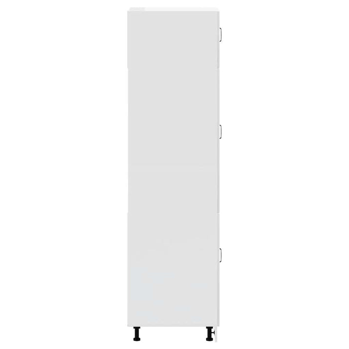 Kitchen Cupboard Lucca Glossy Look White Engineered Wood Nptnlk