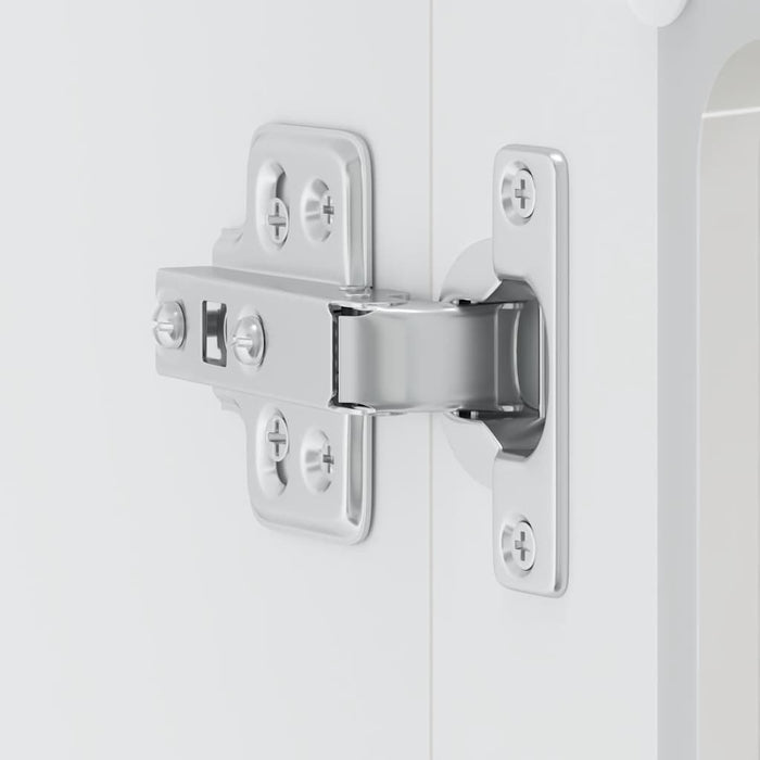 Kitchen Wall Cabinet With Glass Door Lucca Glossy Look White Engineered Wood Nptkbk