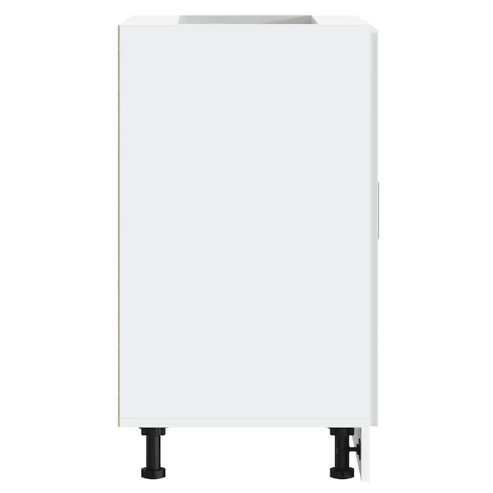 Kitchen Base Cabinet Porto White Engineered Wood Nptkoi