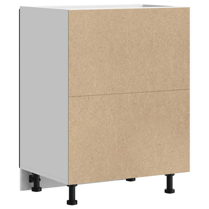 Kitchen Base Cabinet Porto Black Engineered Wood Nptkon