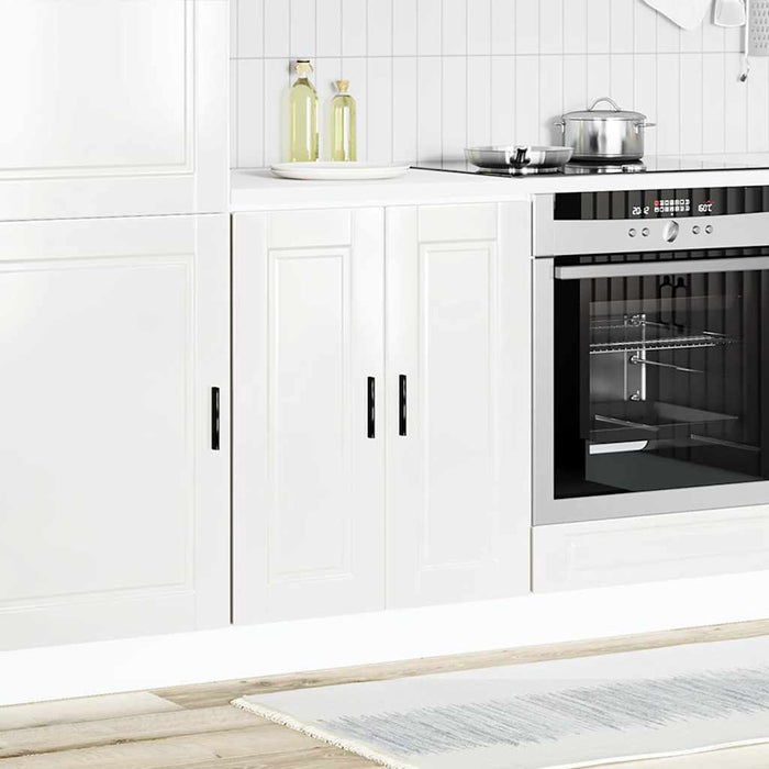 Kitchen Base Cabinet Porto Glossy Look White Engineered Wood Nptkok