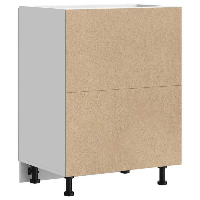 Kitchen Base Cabinet Porto Glossy Look White Engineered Wood Nptkok