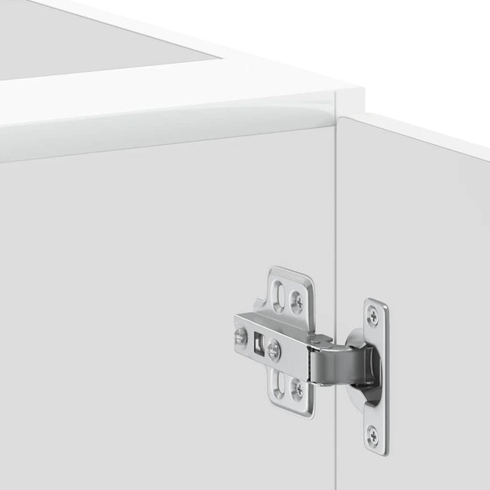 Kitchen Base Cabinet Porto Glossy Look White Engineered Wood Nptkok