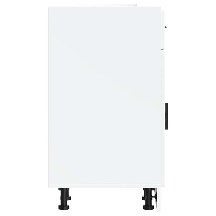 Kitchen Base Cabinet Porto White Engineered Wood Nptkti