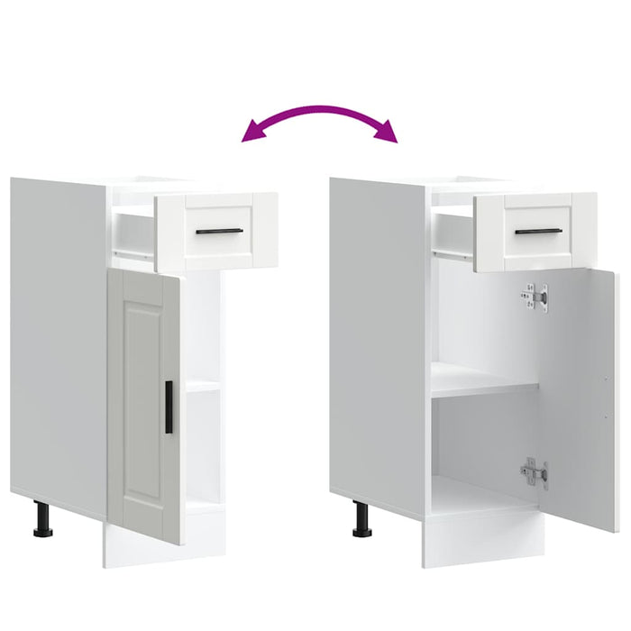 Kitchen Base Cabinet Porto White Engineered Wood Nptkti